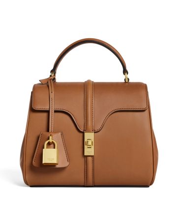 Celine Mini 16 In Natural Calfskin