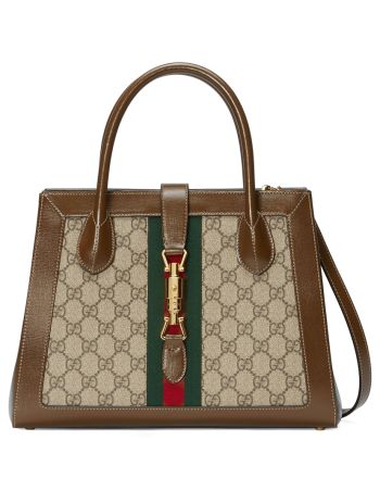 Gucci Jackie 1961 Medium Tote Bag 649016 Coffee